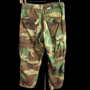 Combat Pants Mens XS Short 26x28 fit U.S. Military Woodland Camouflage Trousers
